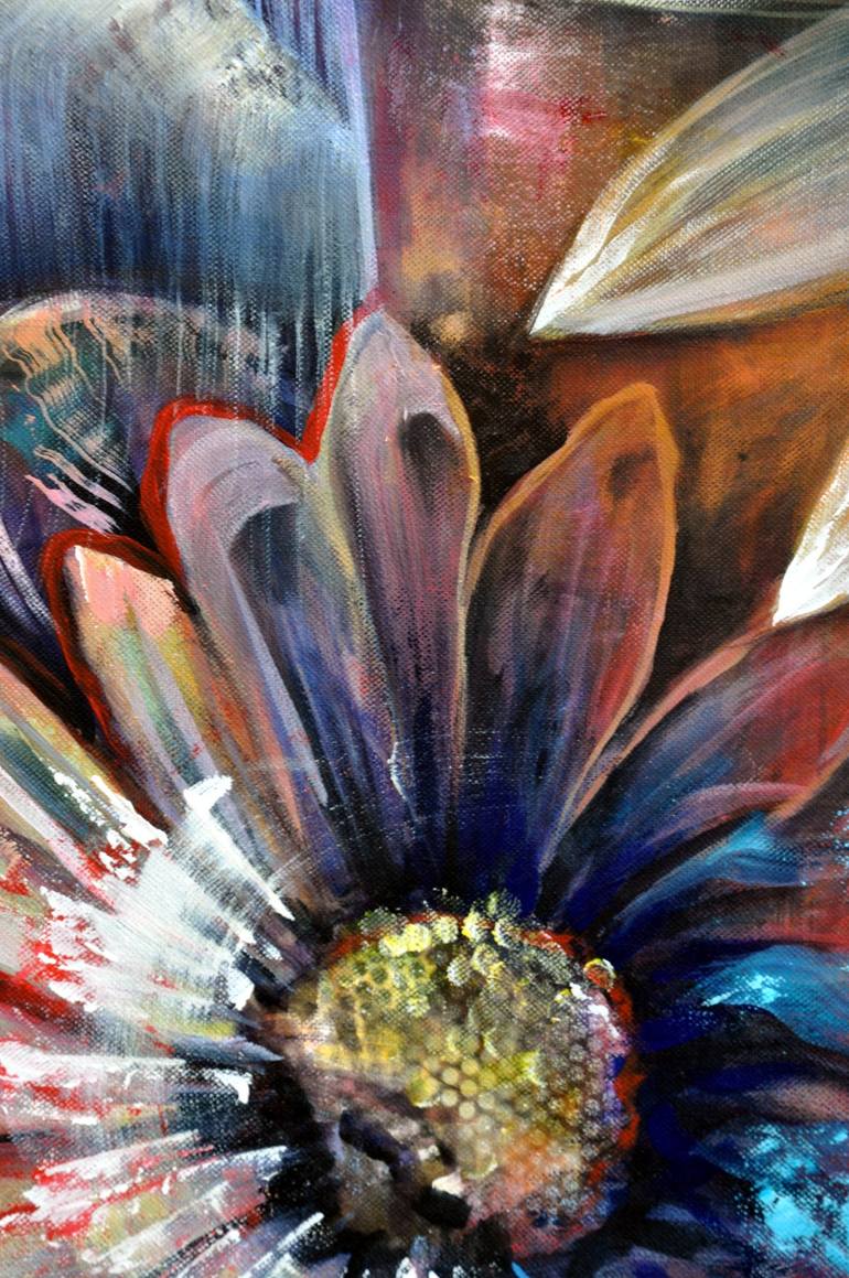 Original Abstract Expressionism Floral Painting by Bellule Art