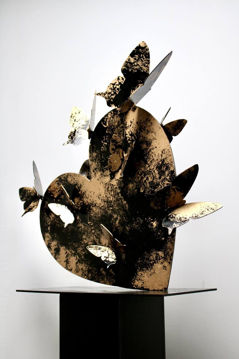 Original Contemporary Love Sculpture by Lea Poncharal