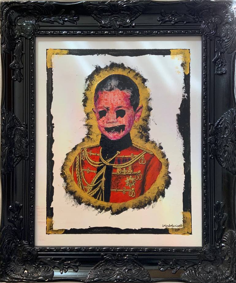 Original Abstract People Collage by Baba Yaga Balenciaga