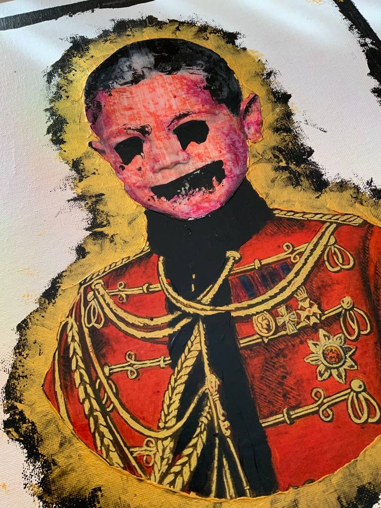 Original Abstract People Collage by Baba Yaga Balenciaga