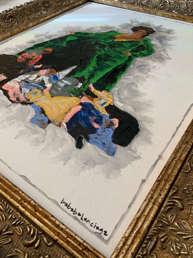 Original Abstract Pop Culture/Celebrity Painting by Baba Yaga Balenciaga