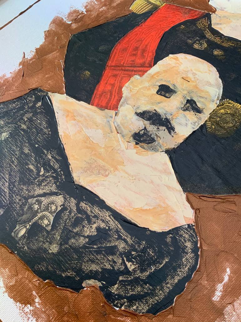Original Surrealism People Painting by Baba Yaga Balenciaga