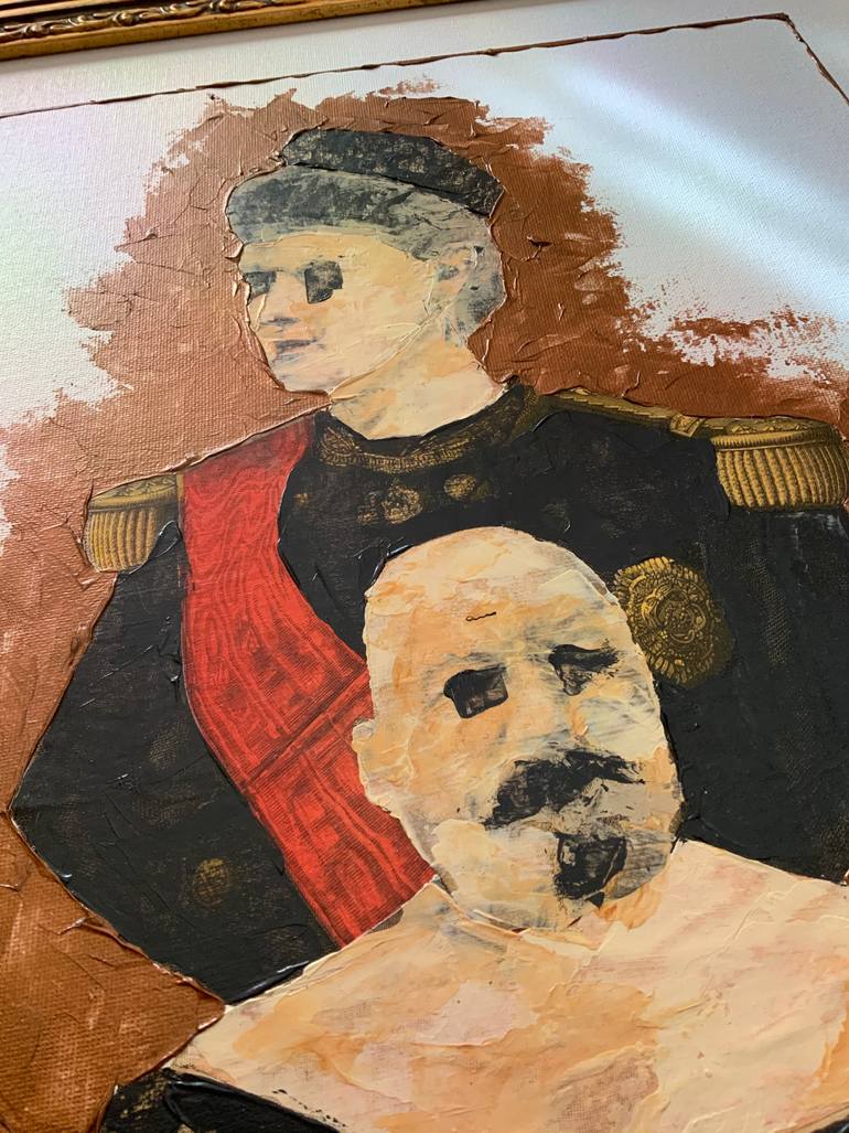 Original Surrealism People Painting by Baba Yaga Balenciaga