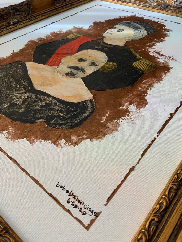 Original Surrealism People Painting by Baba Yaga Balenciaga