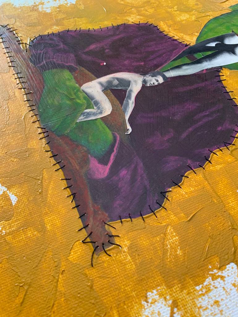 Original Surrealism People Painting by Baba Yaga Balenciaga