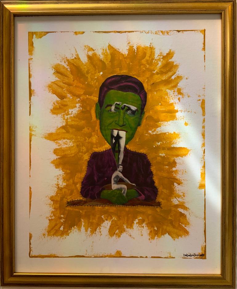 Original Surrealism People Painting by Baba Yaga Balenciaga