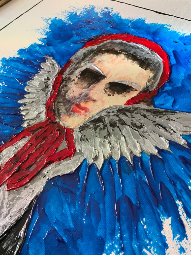 Original Surrealism Abstract Painting by Baba Yaga Balenciaga