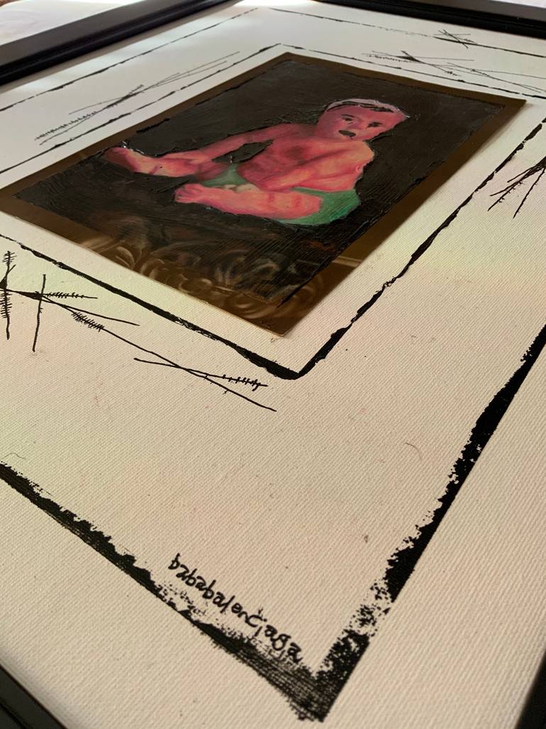 Original Abstract People Painting by Baba Yaga Balenciaga