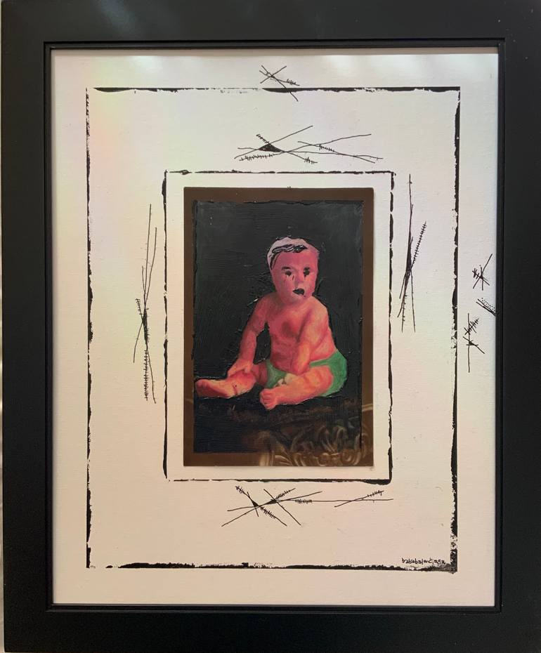 Original Abstract People Painting by Baba Yaga Balenciaga