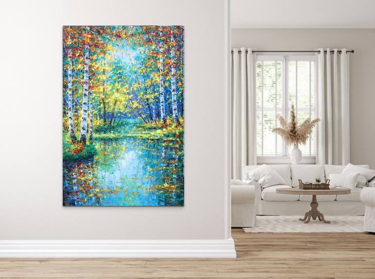 Original Impressionism Landscape Painting by Verno Studios