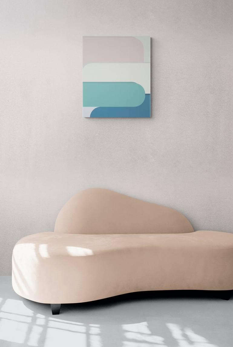 Original Abstract Geometric Painting by Jo Moloney