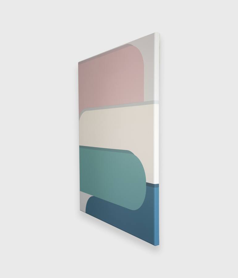 Original Abstract Geometric Painting by Jo Moloney