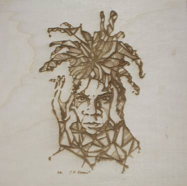 Basquiat- lasergraving thumb