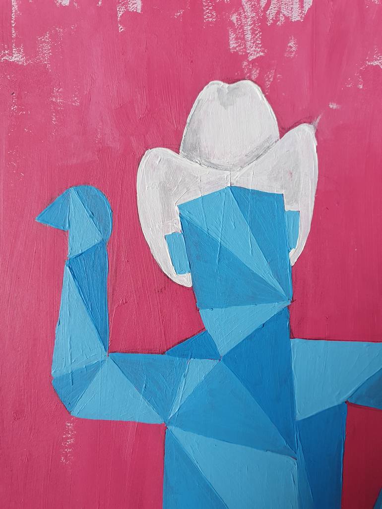 Original Cubism Abstract Painting by Bethany Howell