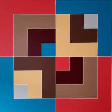 Original Bauhaus Abstract Painting by  a R T U S