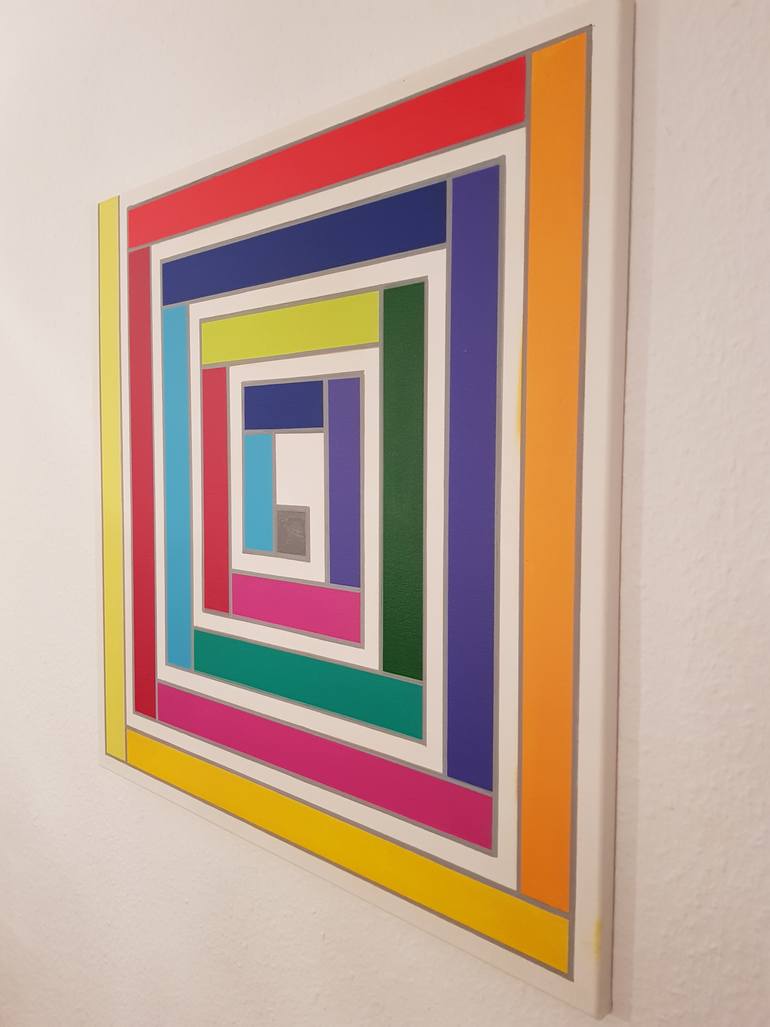 Original Bauhaus Abstract Painting by  A R T U S