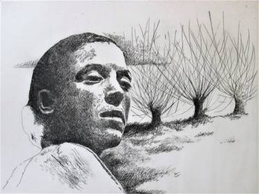 Original Portrait Printmaking by Olivia Pegoraro