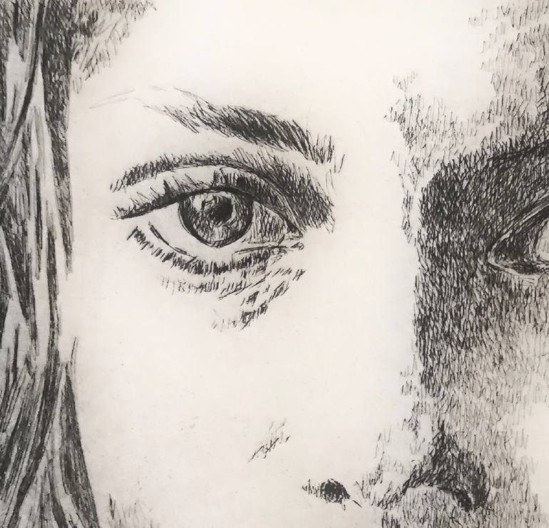 Original Portrait Printmaking by Olivia Pegoraro