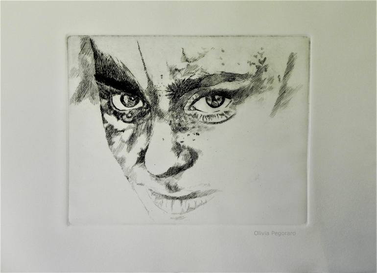 Original Portrait Printmaking by Olivia Pegoraro