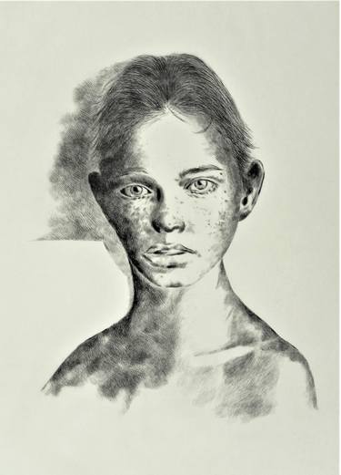 Original Figurative Portrait Printmaking by Olivia Pegoraro