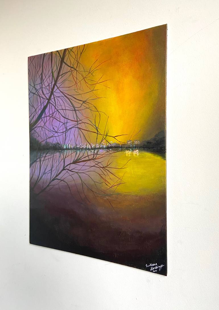 Original Impressionism Landscape Painting by Svetlana Morbini