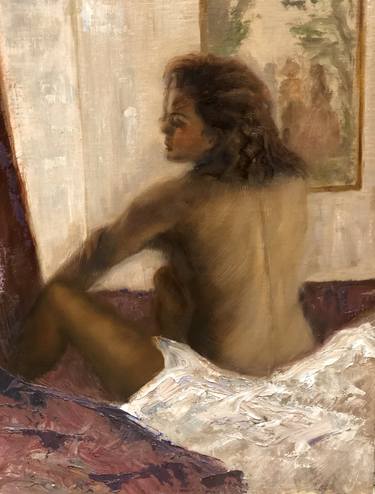 Original Contemporary Nude Painting by Olga Glosman