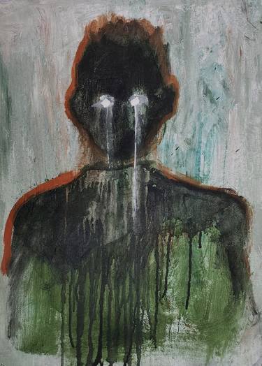 Original Abstract Expressionism Abstract Painting by Hasifkhan K