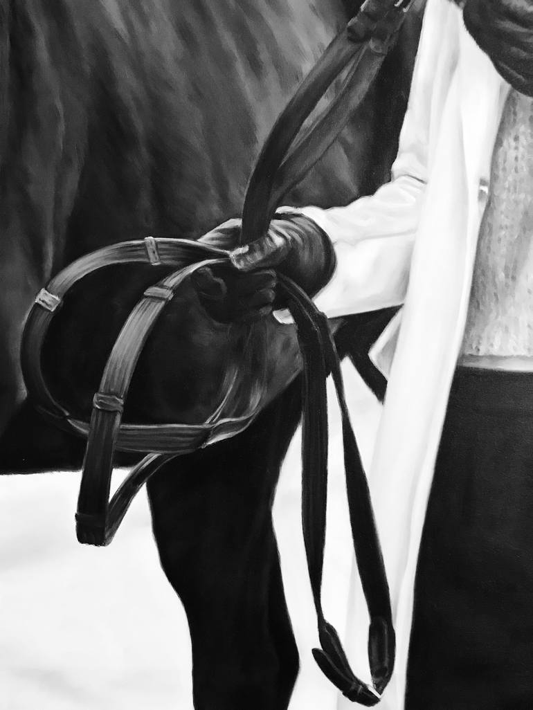 Original Photorealism Horse Painting by Irina Ivlieva