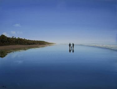 Print of Photorealism Seascape Paintings by Clive Golanski