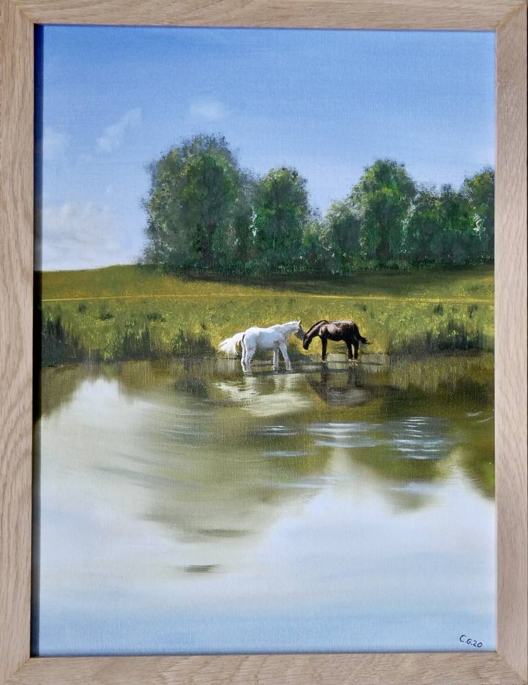 Original Photorealism Landscape Painting by Clive Golanski