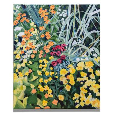 Original Impressionism Garden Paintings by Laura Smith