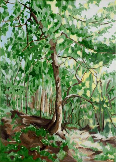 Print of Expressionism Tree Paintings by Laura Smith