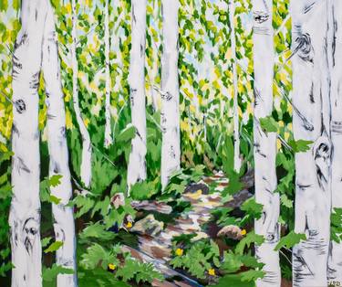Print of Impressionism Nature Paintings by Laura Smith