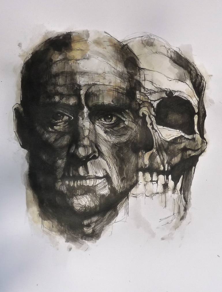 In flux vii Drawing by Simon Riley | Saatchi Art