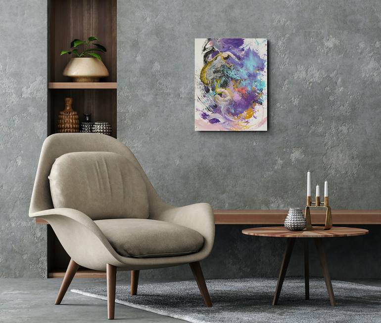Original Abstract Expressionism Abstract Painting by Polina Givago