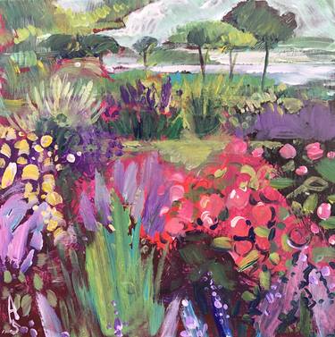 Original Impressionism Garden Paintings by sona adalian