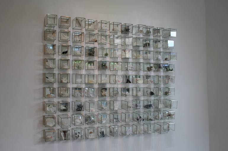 Original Abstract Botanic Sculpture by Maribel Portela