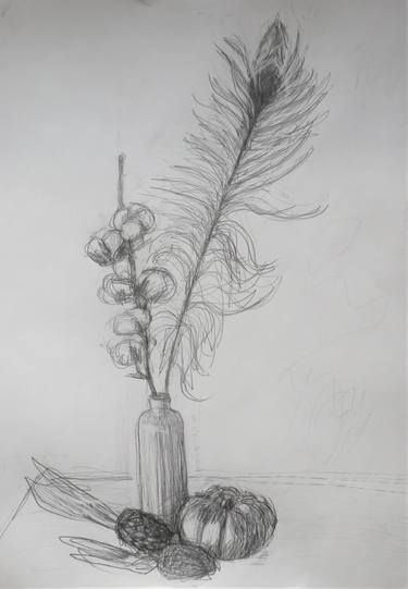 Still life with feather thumb