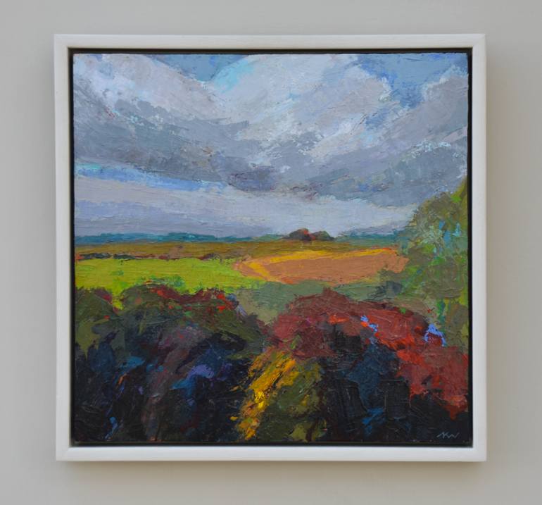 Original Modernism Landscape Painting by Katrina Wilkie