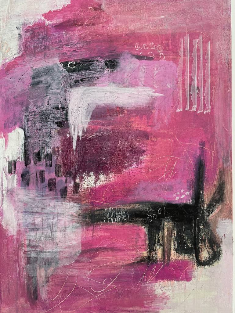 Original Abstract Expressionism Abstract Painting by Nina Vendemiati