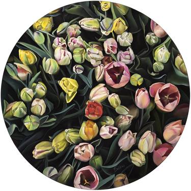 Print of Realism Floral Drawings by Oxana Babkina