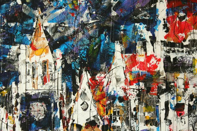 Original Expressionism Architecture Painting by Alexey Pervukhin