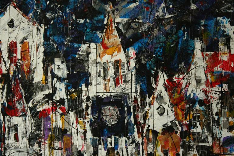 Original Expressionism Architecture Painting by Alexey Pervukhin