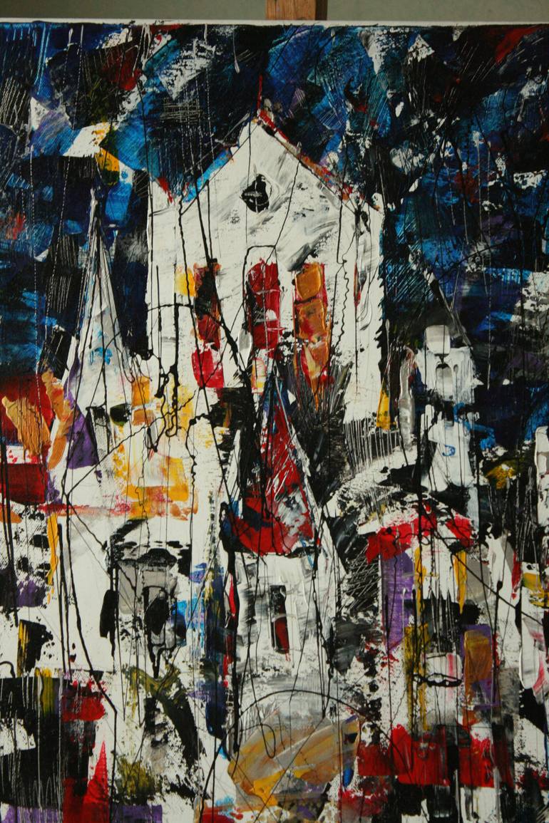 Original Expressionism Architecture Painting by Alexey Pervukhin