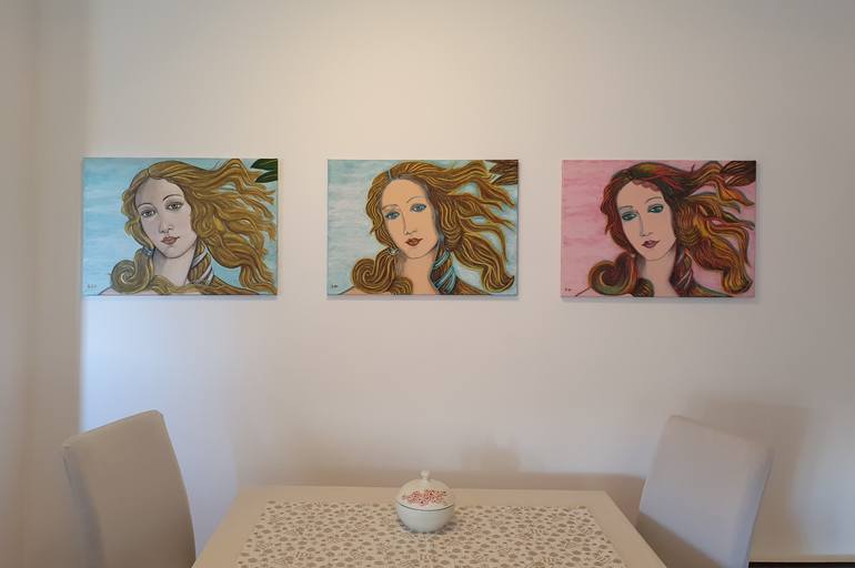 Original Pop Art Portrait Painting by Sandra Anic