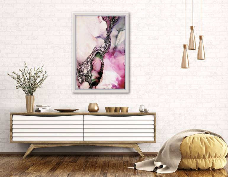 Original Abstract Expressionism Floral Painting by Meghan Tatuskar