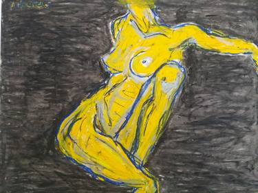 Original Abstract Nude Paintings by Nikolas Tsorpatzidis