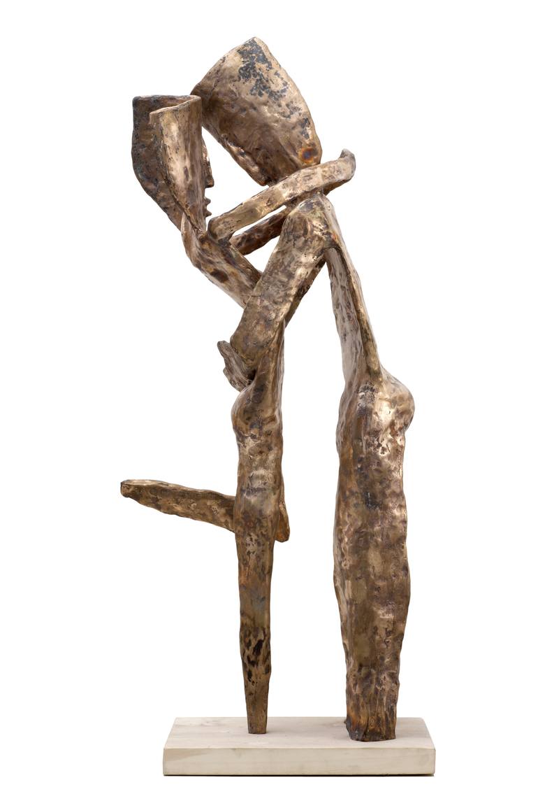 Original Figurative Love Sculpture by Nikolas Tsorpatzidis