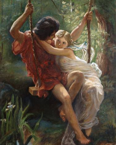 Daphnis & Chloe after Auguste Cot thumb