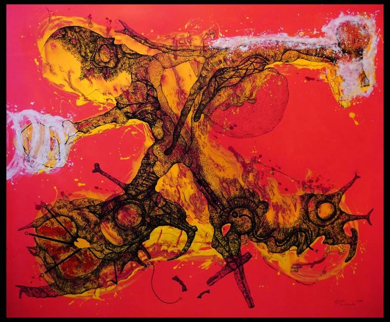 Original Abstract Painting by PIOTR PASIEWICZ